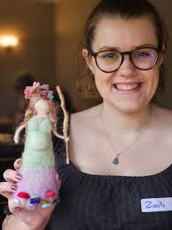 Hello from me and my needle felted witch-brooches ♥️ Medium : felted wool  Creator : me Nia felt it Have a magical day 🍄