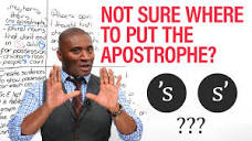 S' or 'S: Where do I put the apostrophe? - YouTube