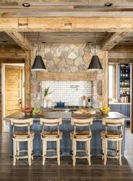 Interieur Bois Le Chalet Par Marta O Hara Interiors Clematc Blog Deco Maisons Lacustres Rustiques Cuisines De Cabine Decoration Mur Interieur