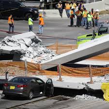 Police said the bridge began to collapse after an accident that involved three vehicles slamming into the bridge. Pedestrian Bridge Collapses In Miami Area Killing 6 And Injuring Several Mpr News