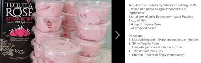 Tequila Rose Whipped Cream Pudding Shots Tequila Rose Pudding Shots Creative Cocktail