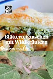 Blatterteigtaschen Mit Wildkrauter Und Feta Blatterteigtaschen Teig Feta