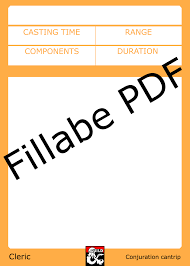 Cleric Spellbook Fillable Pdf Dungeon Masters Guild Dungeon Masters Guild