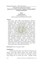 Pdf Islam Tantangan Ham Jurnal Tribakti