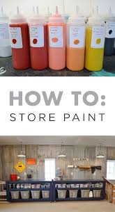 How To Store Leftover Paint Newlywoodwards Storing Paint Paint Organization Paint Storage