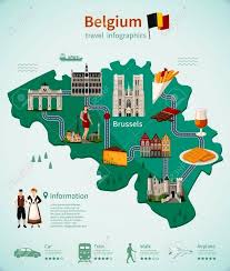 La capital del país y de la unión europea es bruselas. Belgica Mapa Belgium Travel Travel Infographic Belgium Map