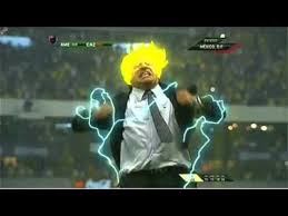 Mexico's head coach miguel herrera celebrates after mexico's andres guardado scored his side's second goal during the group a world cup soccer match between croatia and whether he's happy or angry, nothing seems to stop miguel herrera from transforming into dragon ball z's super sayian. El Piojo Herrera Se Transforma En Super Saiyajin Youtube