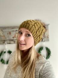 PATRÓN de tejido de gorro Waves