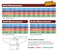 Genuine Ccm Hockey Jersey Sizing Chart Adidas Youth Large