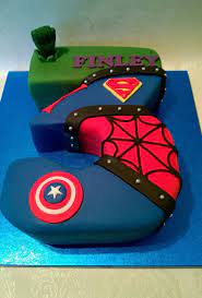 Cake desing gibt es bei ebay! Number 3 Shaped Superhero Cake Superhero Birthday Cake Superhero Birthday Superhero Cake