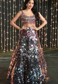 Mira rajput instagrammed this photo (courtesy mira.kapoor). Shop Jhanvikapoor Lehenga Skirt On Seenit 59354