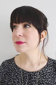 I'm wearing hot pink lipstick!