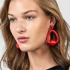 Acrylic Tassel Bohemian Fashion Earrings Red Fringe Frayed Tassel Earrings  Boho Earrings Hippie Tassel Bohemian Pink Fashion Earrings