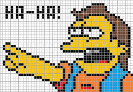 Simpsons Spreadsheet Art Png 408 282 Tarjetas De Punto De Cruz Bordados En Punto Cruz Punto De Cruz Patrones