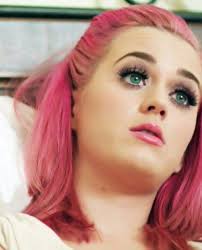 Green Eyes Pink Hair Katy Perry Celebridad Belleza
