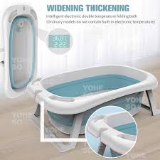 Alibaba.com offers 1,352 baby bathtub with thermometer products. Yoheso Foldable Baby Bath Tub Folding Newborn Shower Bathtub Bucket Support Bath Bed Thermometer Kolam Mandi