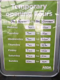 Find the actual opening hours of asda in our. Community Champion On Twitter Asda Barnsley Temporary New Opening Times Due To Store Having Refit