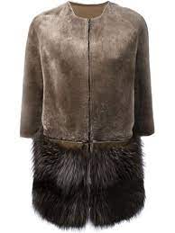Designer Fur Coats Shearling Coats 2016 Coat Fashion Collarless Coat