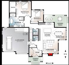 5 bedrooms, 3 full bathrooms, sleeps 16. 3 Bed House Plan With Vaulted Open Floor Plan Great Room 22454dr Architectural Designs House Plans