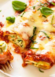 Spinach And Ricotta Cannelloni Recipetin Eats