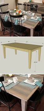 Diy Farmhouse Dining Table Free Printable Plans On Buildsomething Com It S Easier Woodworking Table Plans Farmhouse Style Dining Table Diy Farmhouse Table