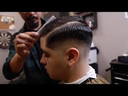 Modern Traditional Combover Fade Haircut Fade Haircut With Side Part Youtube