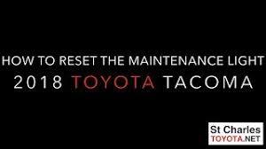 For some models, this is the button used to switch from the odometer reading to the other two trip meters. 2016 2021 Toyota Tacoma Oil Maintenance Required Light Reset