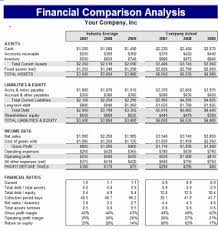 Untitled Financial Comparison Analysis Template Allows Financial Analysis Excel Templates Analysis