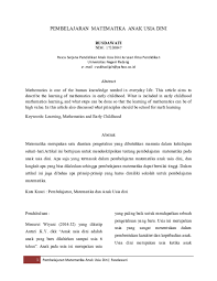 Maybe you would like to learn more about one of these? Pdf Pembelajaran Matematika Anak Usia Dini Rusda Wati And Rusda Wati Academia Edu
