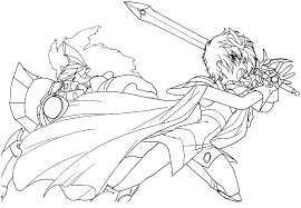 Magic Knight Rayearth Ilustraciones Guerreros Colores