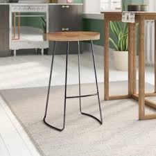 wooden kitchen counter stools