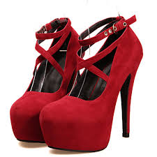 Check spelling or type a new query. Stiletto Red Ankle Strap Pumps On Luulla