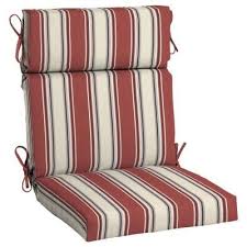 21 5 In X 24 In Chili Stripe Outdoor High Back Dining Chair Cushion In 2020 Dining Chair Cushions Outdoor Chair Cushions Patio Cushions Outdoor