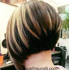 Kurze Braune Haare Mit Blonden Highlights Haarschnitt Bob Bob Frisur Haarschnitt