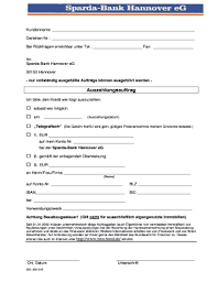 Fillable Online Sparda H Auszahlungsauftrag Baufinanzierung Sparda Bank Hannover Sparda H Fax Email Print Pdffiller
