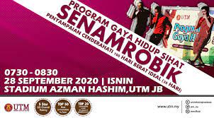 Senam cergas aktiviti 2 : Program Gaya Hidup Sihat Utm Senamrobik Perdana Siri 5 2020 Calendar Events