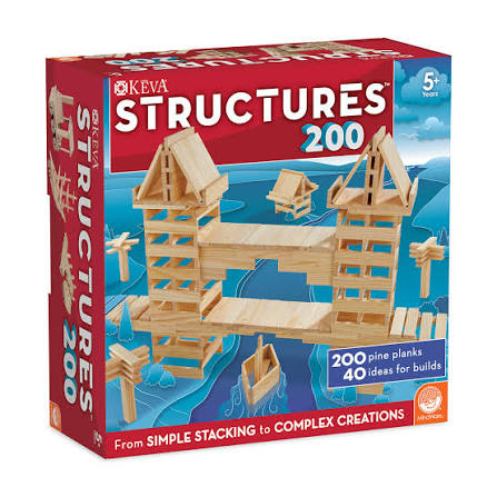 Mindware KEVA Structures 200 Pieces Wooden Plank Set, ‎5 - 15 years, Stacking Blocks - Amazon Canada