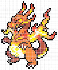 Gigantamax Charizard Sprite Patron Diseno In 2020 Pixel Art Pokemon Pokemon Perler Beads Pixel Art