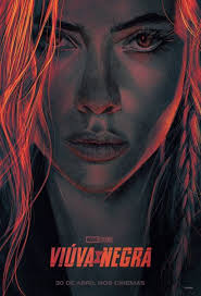 The poster features scarlett johansson's natasha romanoff in her white widow outfit on a bridge with her hair blowing in the wind. New Black Widow Poster Revealed At Ccxp Features Scarlett Johansson