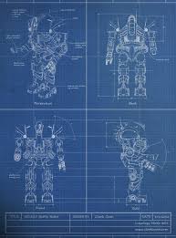 Robot Blueprint Blueprint Art Robots Drawing Manual Design