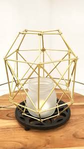 During the rainy/snowy parts of the year i find myself burning a lot of candles. Diy Geometric Candle Holder