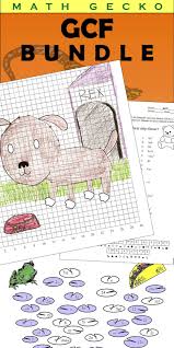 Gcf Greatest Common Factor Of Polynomials Bundle Math Number Activities Math Activities School Fun