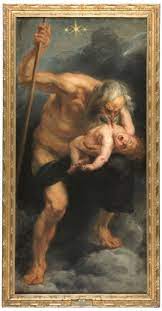 The work is one of the 14 black paintings that goya painted directly onto the walls of. Saturno Devorando A Un Hijo Coleccion Museo Nacional Del Prado