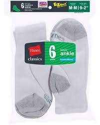 Hanes 362 Boys Classics Ankle Socks Pack Of 6