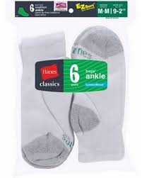 hanes 362 boys classics ankle socks pack of 6