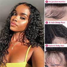5x5 Deep Weave Lace Closure Wigs West Kiss Hair