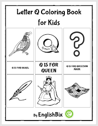 Download Letter Q Pictures Coloring Book For Kids Englishbix