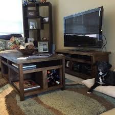 This coffee table with drawers and shelves has been rigorously tested to meet the standards for safety, performance, and durability and is backed by a 1 year. Rustic Coffee Table And Tv Stand Combo Ryobi Nation Projects
