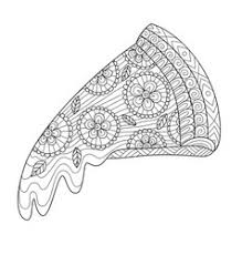Touch device users, explore by touch or with swipe gestures. Pizza Coloring Pages Vector Images Over 180