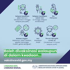 Kemudian diikuti oleh kumpulan kedua iaitu golongan berisiko tinggi seperti warga emas dan akhirnya kumpulan ketiga iaitu mereka yang berumur 18 tahun ke atas. Vaksin Covid 19 Covid 19 Malaysia